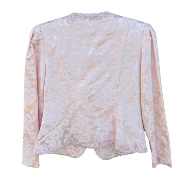 VTG NOS Nah Nah Collections Victorian Lolita Style Dressy Blazer Pink Pearl 12 - Picture 2 of 14